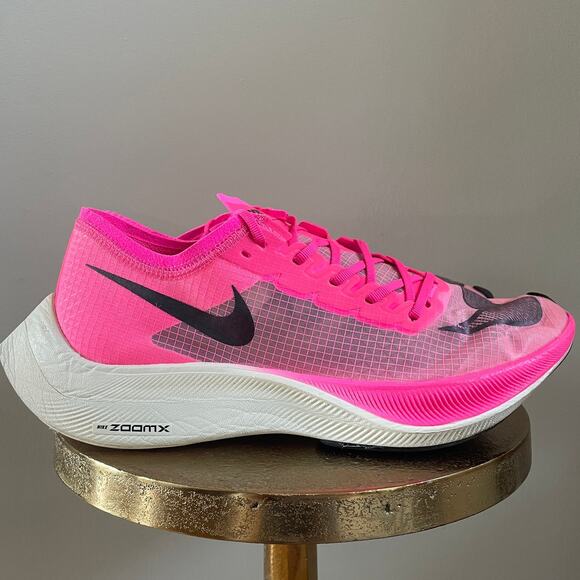 Nike ZoomX Vaporfly NEXT% Pink Blast Shoes | Mens 12, Marathon Racer EUC Worn 1X - Picture 1 of 15